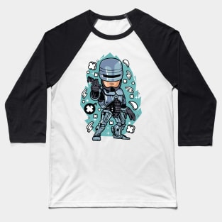 Chibi Robocop Baseball T-Shirt